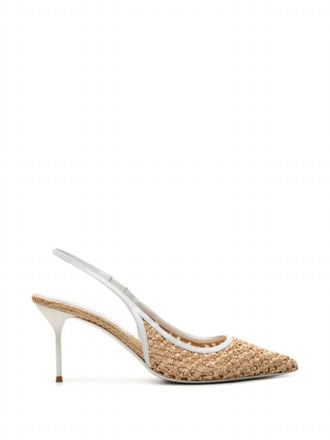 PARIS TEXAS Womens Lidia Slingback Sandals In Natural