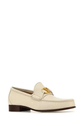 Valentino Garavani 6y2s0j68vmh 098 Ivory Mocassini Loafers