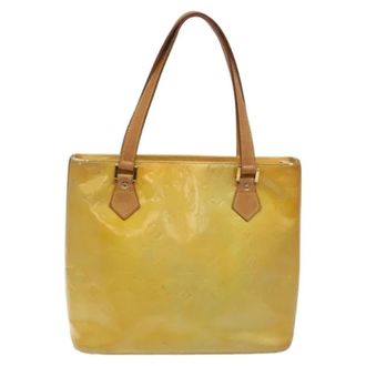 Louis Vuitton Tweedehands leren Louis Vuitton tassen - Dames - Pre-owned - Geel - Maat: ONE Size Leer