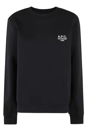A.P.C. Long-Sleeve Organic Cotton Sweatshirt With Embroidered Logo