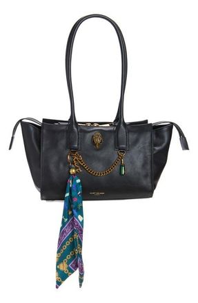 Kurt Geiger Small Sloane Leather Shopper Bag in Black at Nordstrom