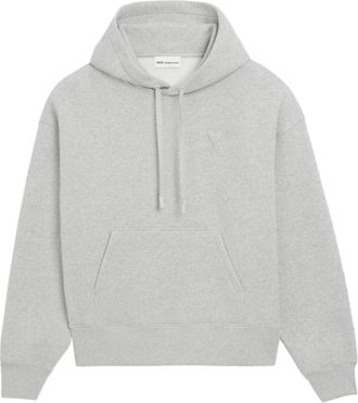 Ami Light Grey Logo Hoodie