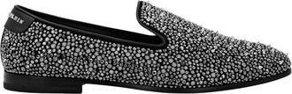 Philipp Plein Moccasin Studs - Heren - Loafers - Grijs - 38 EU - Leer - Schoenen