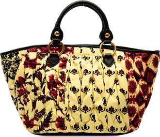 Miu Miu Pre-owned Miu Miu Limited Edition Matelasse Printed Canvas Handbag Ladies F9AZ5J97LS673HNC