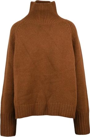 Be You Truien & Vesten, Dames, Bruin, M, Kasjmier, Gebreide coltrui met ribbels