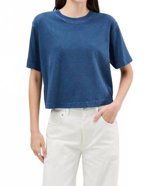 Richer Poorer Inc. Relaxed Cropped Tee - Plus In Vintage Indigo