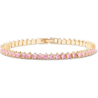 Brook & York Isabella Birthstone Tennis Bracelet in Gold-Oct at Nordstrom