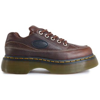 Dr. Martens Womens Dr Buzz 5-eye Shoes - Brown Leather - Size UK 5
