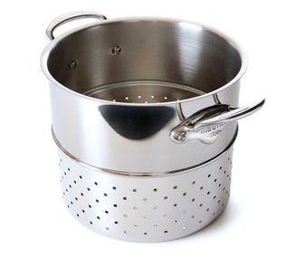 Bloomingdale's MCook 9.5 Inch Steel Pasta Insert in Silver at Nordstrom