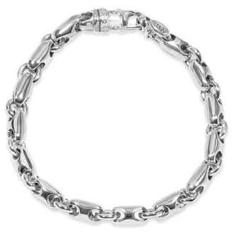 Pompeii3 Mens Round Mariner & Rolo Link 14k Gold (52gram) or Platinum (83gram) 7mm Bracelet 8.5