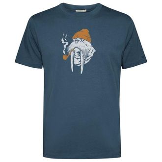 Greenbomb Smokey Walrus Fusion T-Shirt f&uuml;r Herren | blau