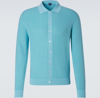 Fedeli Matheus ribbed-knit cotton cardigan