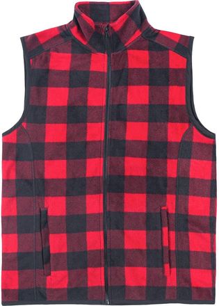 Burnside Polar Fleece Vest in Red/Black at Nordstrom Rack, Size Xx-Large