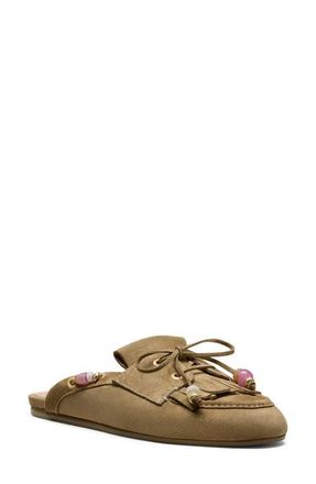 Stuart Weitzman Majorca Tinsley Mule in Golden Olive at Nordstrom, Size 10