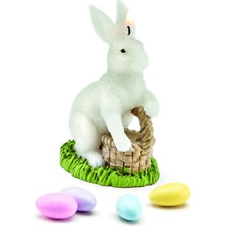 Tag Bunny Candle Decor Multicolor Pillar Candle for Easter in Multicolored at Nordstrom