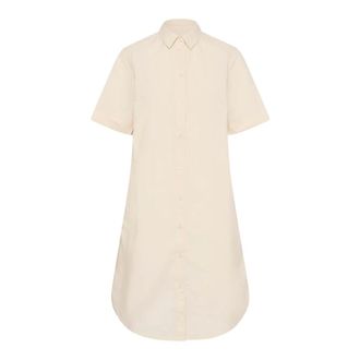 Part Two Beverapw Shirt Dress - Dames - Jurken - Beige - Maat: XS Katoen