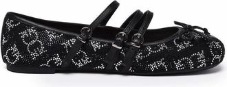 Pinko Sequin Ballerinas - Black/Silver