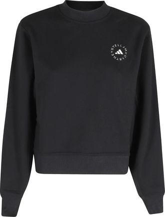 adidas by Stella McCartney Classic Sweatshirt - Dames - Sportshirts - Zwart - XS - Katoen - Fitness