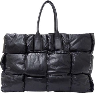 Bottega Veneta Black Leather Tote Bag (Pre-Owned)