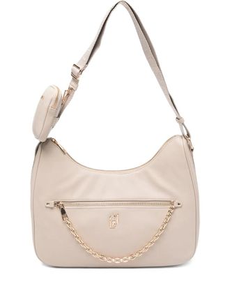 Liu Jo 34 chain-detail beige shoulder bag - Neutrals