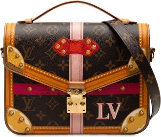 Louis Vuitton Borsa a tracolla Summer Trunk Pochette Metis con monogramma 2018 - Marrone