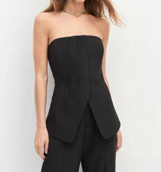 Favorite Daughter Missed Your Chance Bustier Top In Black