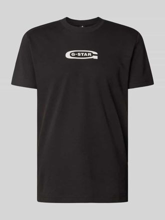 G-Star T-Shirt mit Label-Print in Black, Gr&ouml;&szlig;e M
