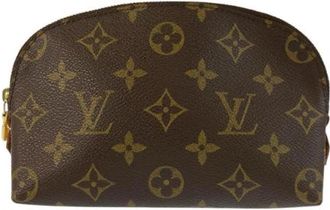 Louis Vuitton Pre-owned Monogram Cosmetic Pouch PM - Dames - Vintage Tassen - Bruin - ONE Size - Vintage