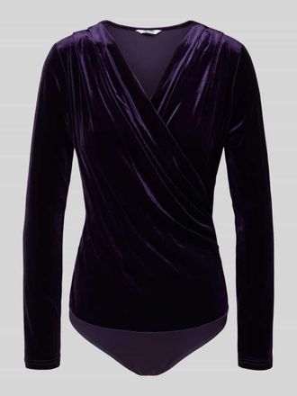 Mbym mbyM Body in Wickel-Optik Modell Lione in Lila, Größe XS