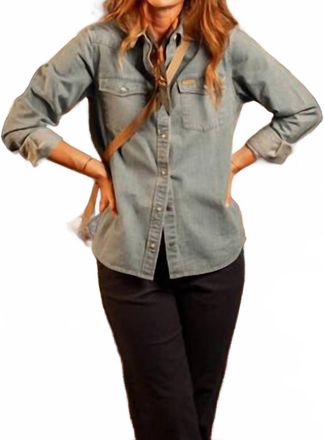 Topo Designs Mountain Shirt In Denim