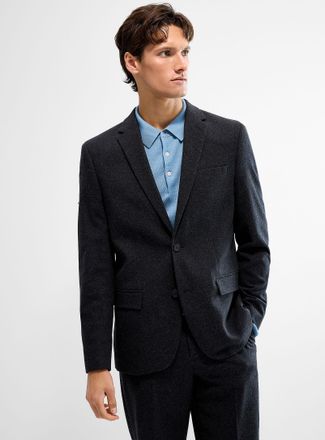 Lindbergh Mens Stretch felted suit jacket Loose fit