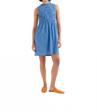 Compa&ntilde;&iacute;afant&aacute;stica Chambray Short Dress In Light Blue