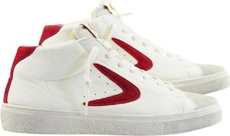 Valsport Wit Rood Regular Mid Sneakers - Heren - Sneakers - Wit - 45 EU - Schoenen