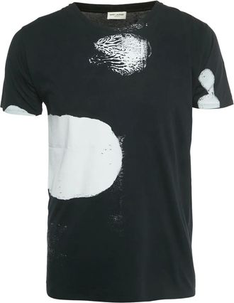 Saint Laurent T-shirt in cotone - Nero