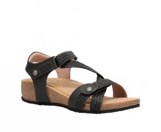 Taos Womens Trulie Wedge Sandals In Black