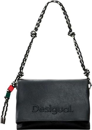 Desigual Shoulder Bags, female, Black, Size: ONE SIZE Handbag with Shoulder Strap and Inside Pocket