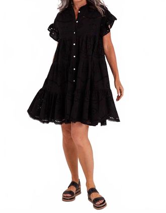 Rubyyaya Rose Mini Dress In Black