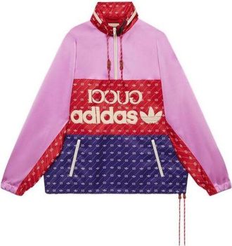 Gucci x adidas Acetate Jacket Pink Red Dark Blue 691429-Z8A2G-5295