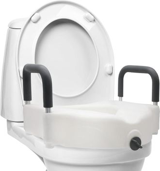 OEM Asiento De Inodoro Elevado Con Reposabrazos Extra&iacute;bles, Elevador De 11,4 Cm, Clip De Bloqueo, Compatible Con La Mayor&iacute;a De Los Inodoros - Otros
