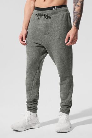 Alo | The Triumph Sweatpant in Grey Triblend, Size: XL