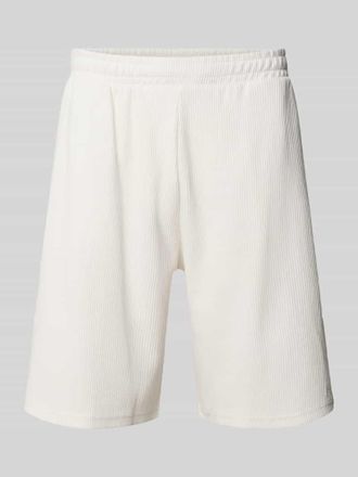Review Straight Fit Shorts mit Strukturmuster in Offwhite, Gr&ouml;&szlig;e XXL