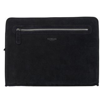 Howard London Tassen, Heren, Zwart, ONE Size, Leer, Laptoptas Kieran