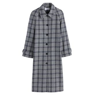 La Redoute Collections Lange, rechte jas, geruit