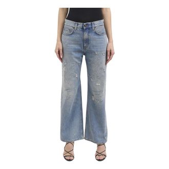 Haikure Winny Jeans - Dames - Flared Jeans - Blauw - W24 - Katoen - Jeans