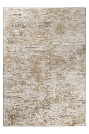 Esprit Alfombra de terciopelo raso vintage oro y gris con relieve 160x225