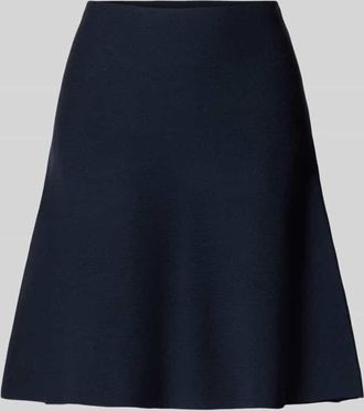 Christian Berg Strickrock aus Viskose-Mix mit elastischem Bund in Marine, Gr&ouml;&szlig;e 34