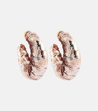 Tom Ford Orecchini a cerchio Croissant con paillettes