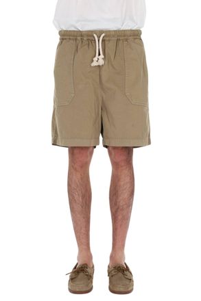 Officine G&eacute;n&eacute;rale Fitz Twill Drawstring Casual Shorts