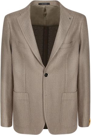 Tagliatore Jersey Blazer - Heren - Blazers - Beige - XL - Katoen - Jassen