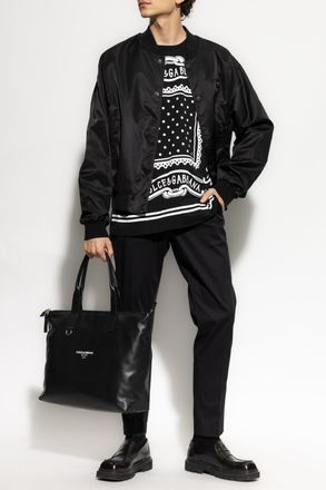 Dolce & Gabbana Cotton Trousers, Mens, Black